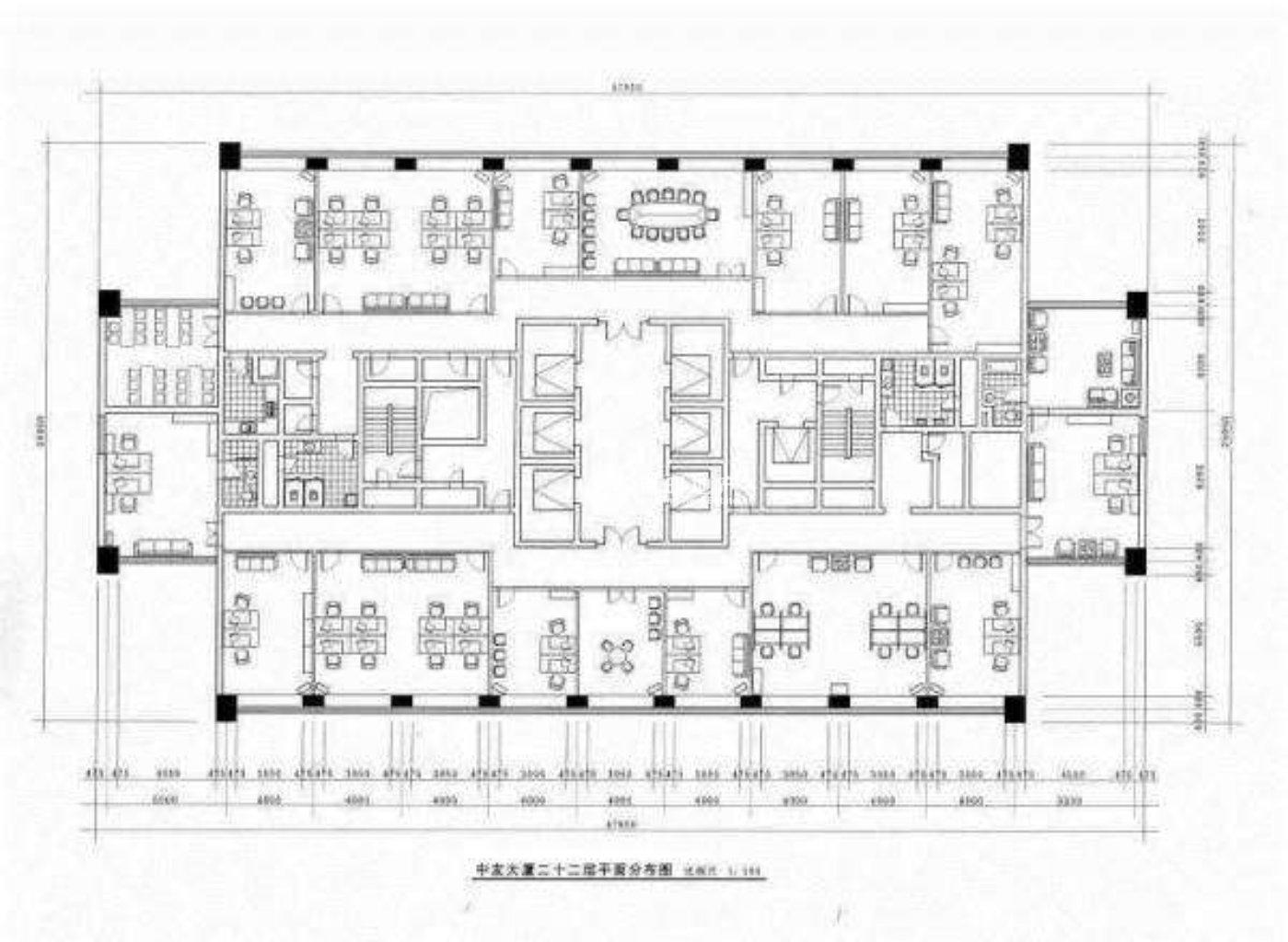 真如中友大厦53平米写字楼出租
