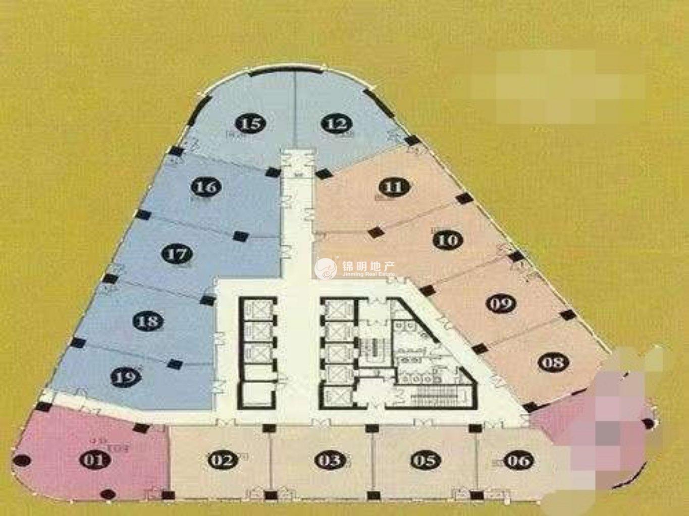 不夜城苏河1号102平米写字楼出租