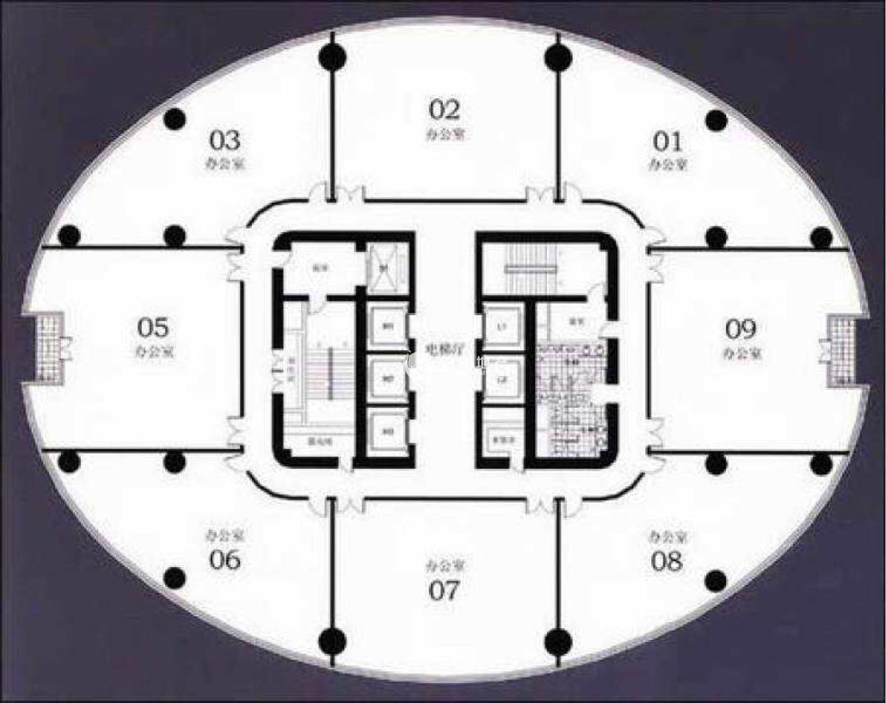 长征绿洲中环中心236平米写字楼出租