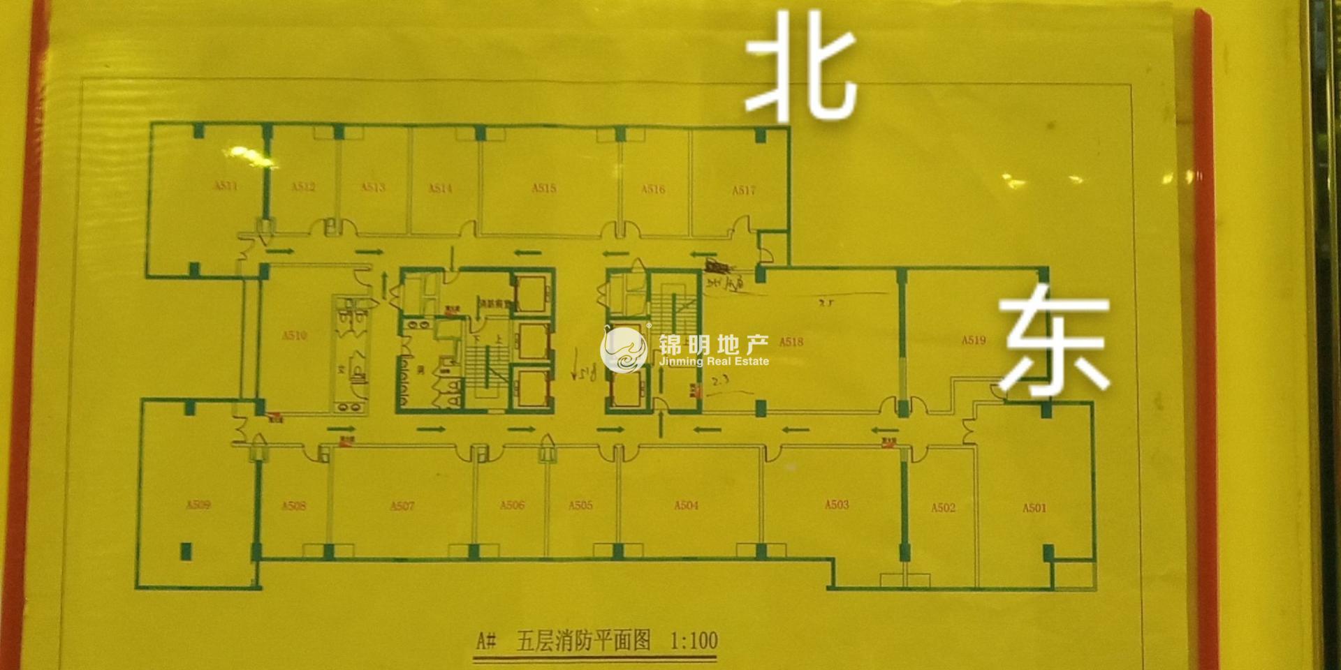 彭浦共和国际商务广场152平米写字楼出租