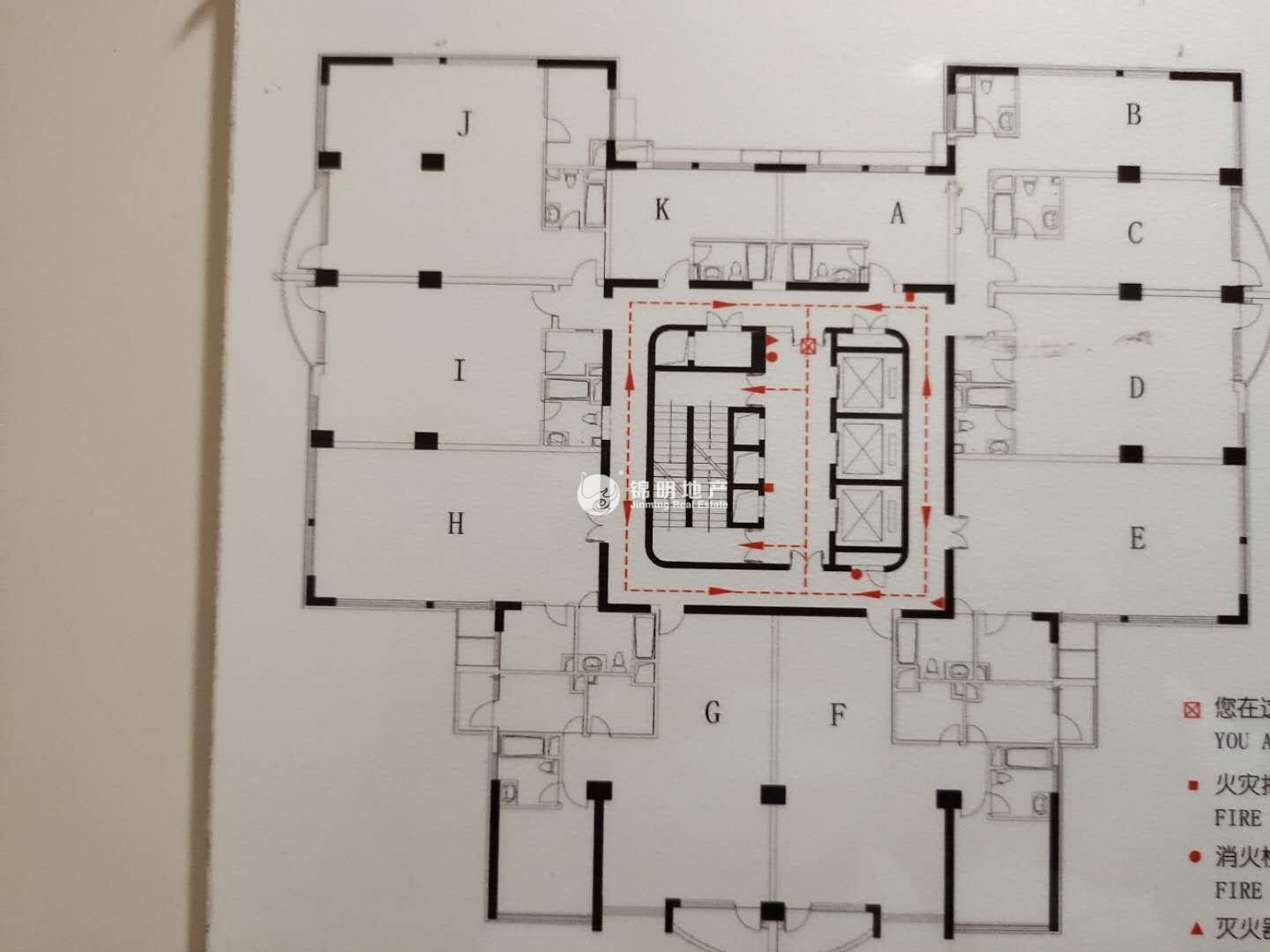 长寿路悦达国际大厦95平米写字楼出租
