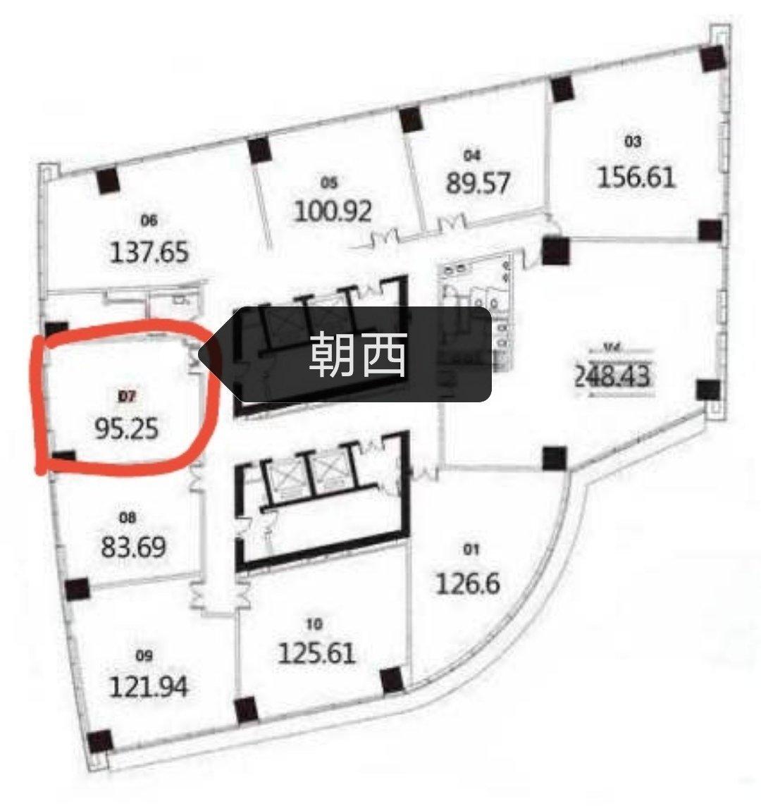 静安寺静安中华大厦98平米写字楼出租