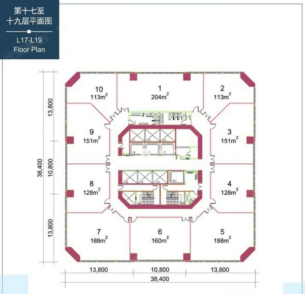 不夜城嘉里不夜城110平米写字楼出租