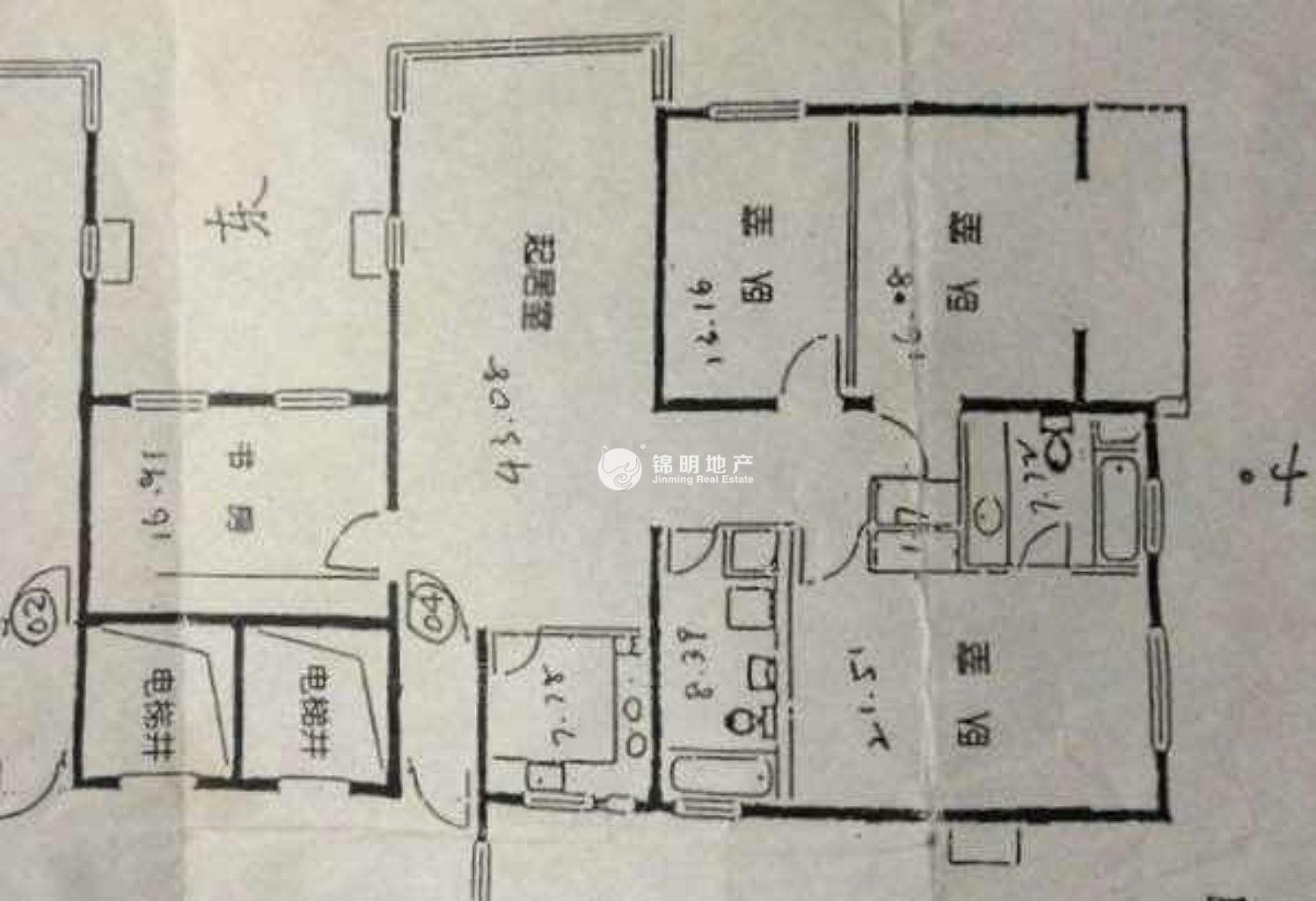 中山公园花园大厦120平米写字楼出租