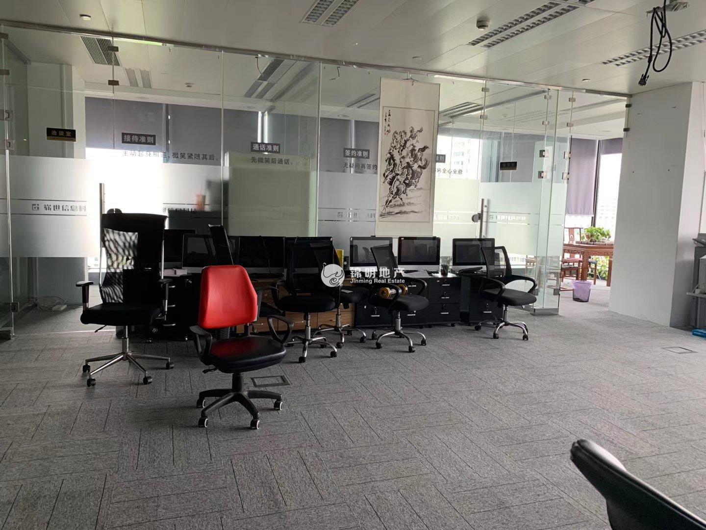 龙华上海绿地中心一期270平米写字楼出租