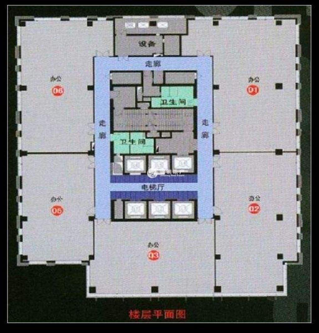 光新中一国际商务大厦90平米写字楼出租