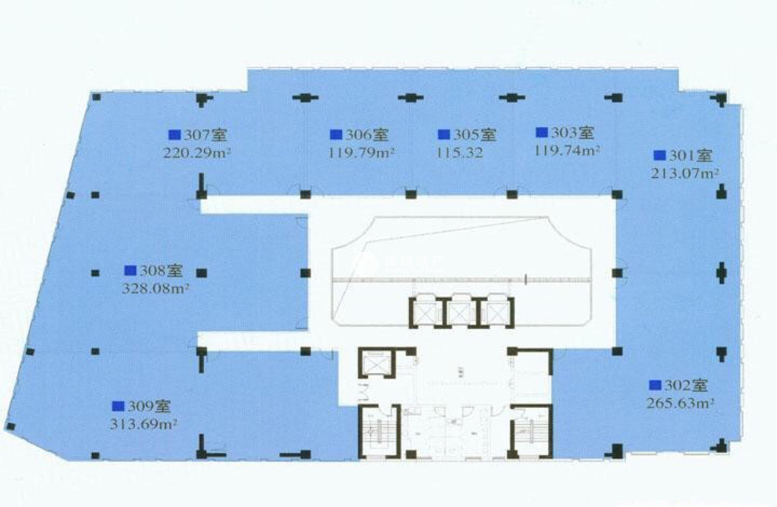 永和祥腾财富广场116平米写字楼出租