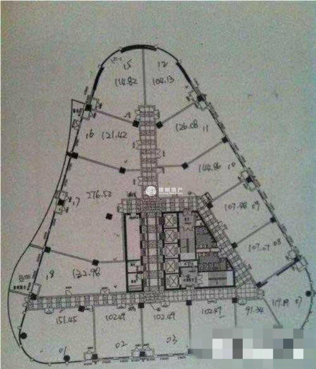 不夜城苏河1号223平米写字楼出租