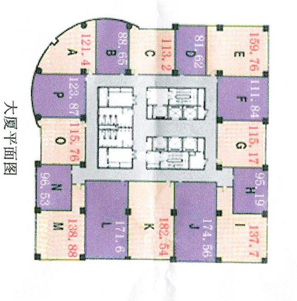 淮海中路恒积大厦173平米写字楼出租