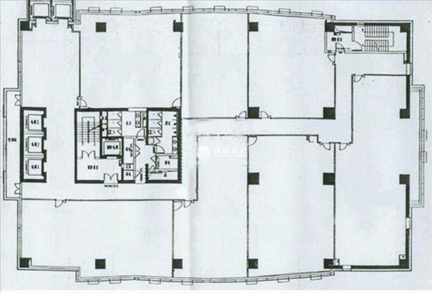 四川北路森林湾大厦155平米写字楼出租