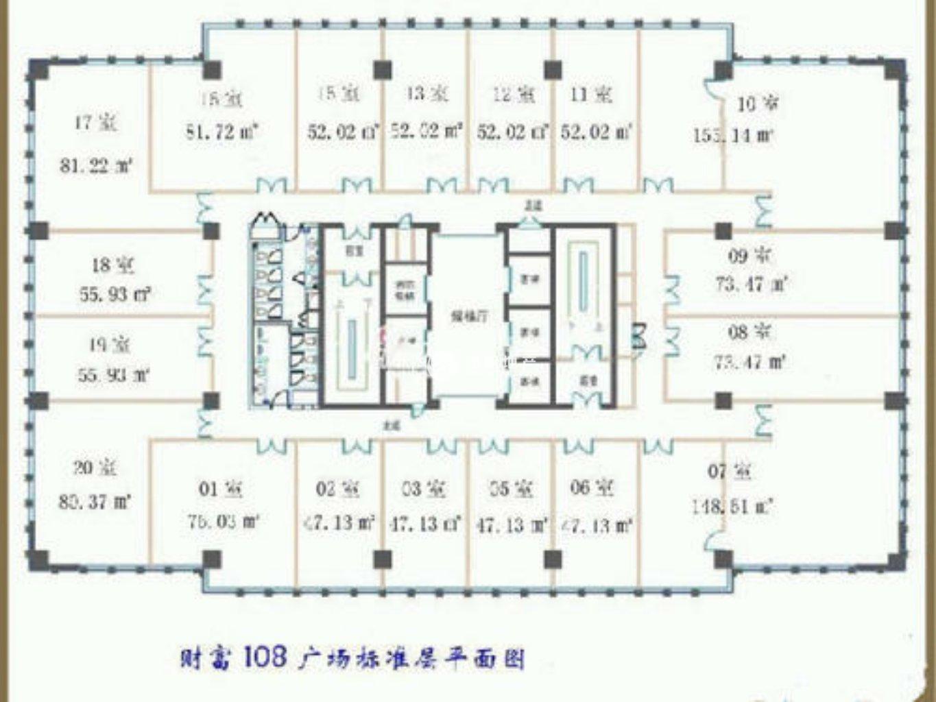 七宝财富108广场47平米写字楼出租