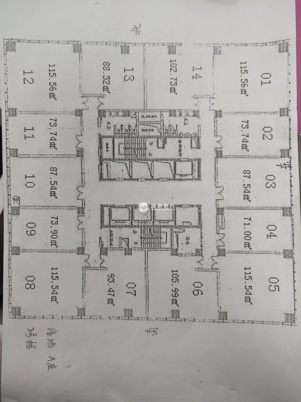 莘庄绿地蓝海115平米写字楼出租