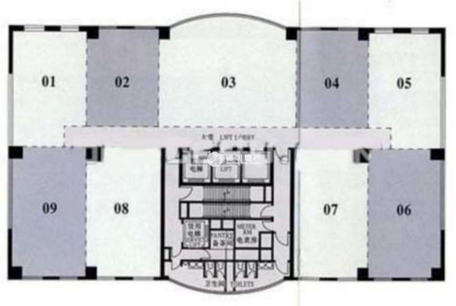 临平路上海商贸大厦108平米写字楼出租