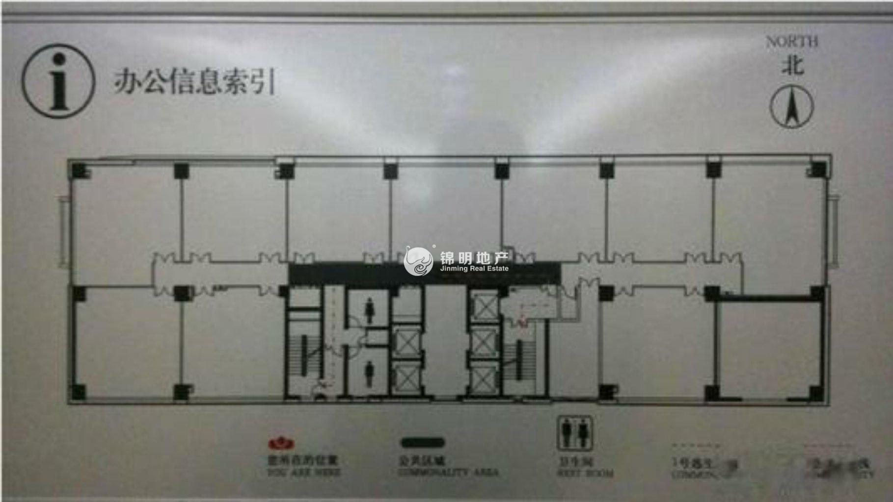 长寿路宝华大厦430平米写字楼出租