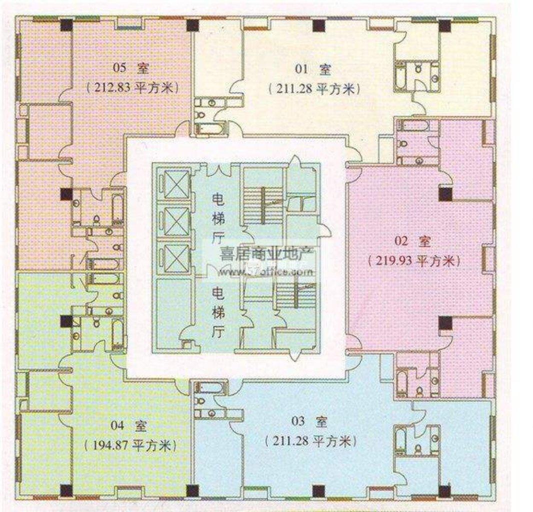 陆家嘴隆宇大厦211平米写字楼出租