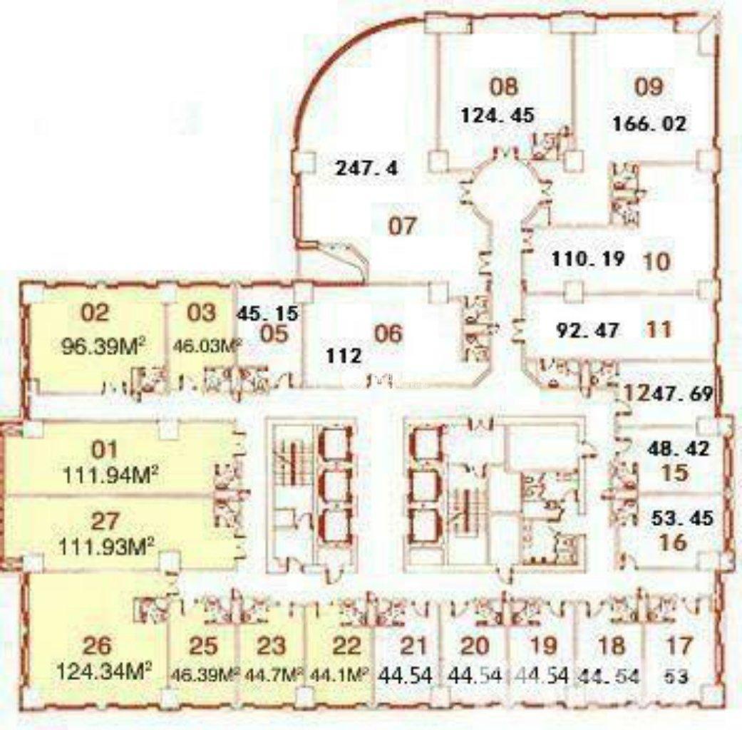 长寿路财富时代大厦48平米写字楼出租