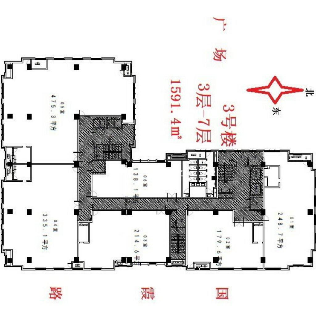 新江湾城星汇广场335平米写字楼出租