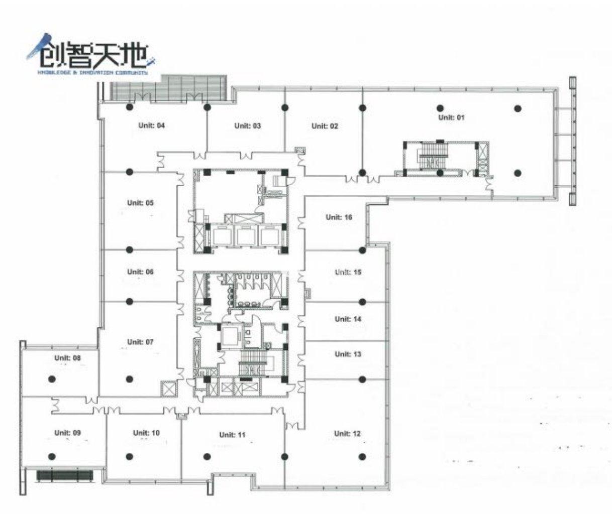 五角场创智天地广场883平米写字楼出租