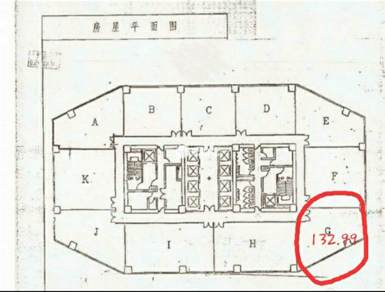 人民广场科技京城大厦148平米写字楼出租