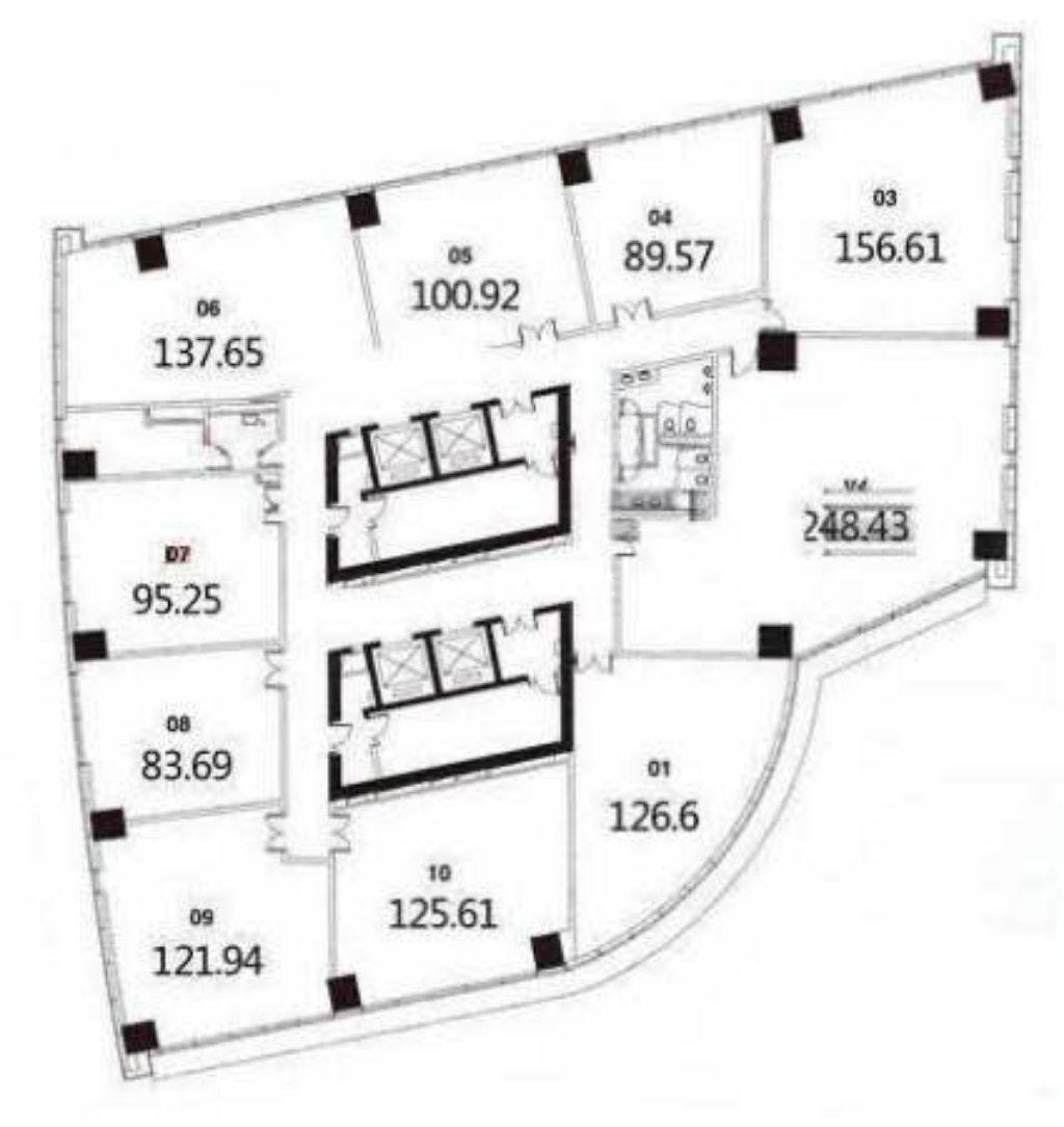 静安寺静安中华大厦249平米写字楼出租