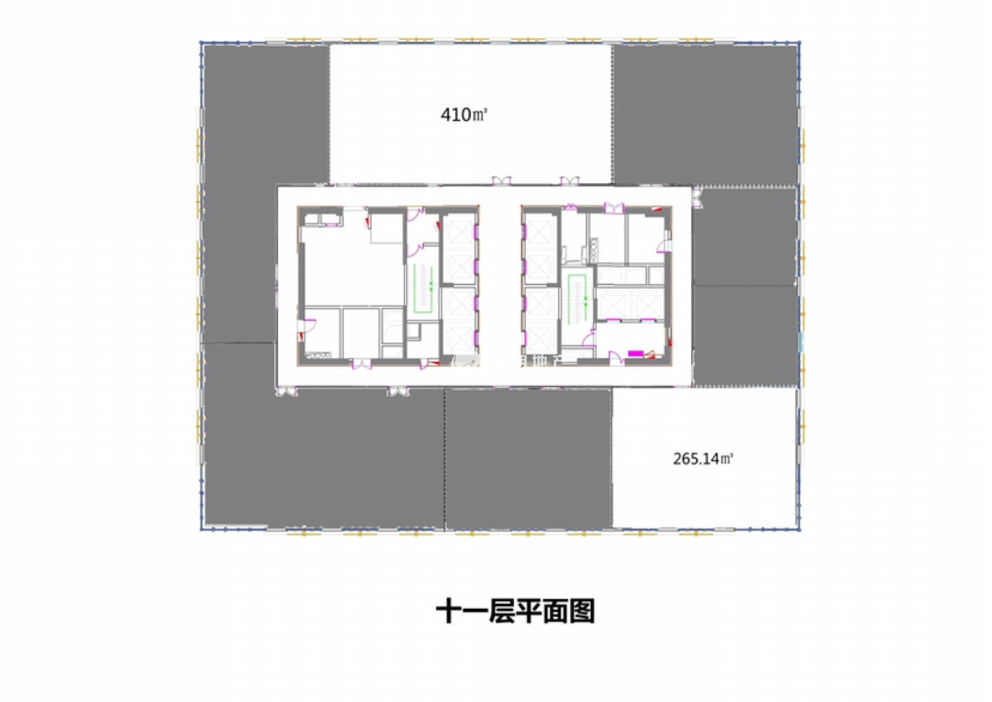 东外滩文通国际广场265平米写字楼出租