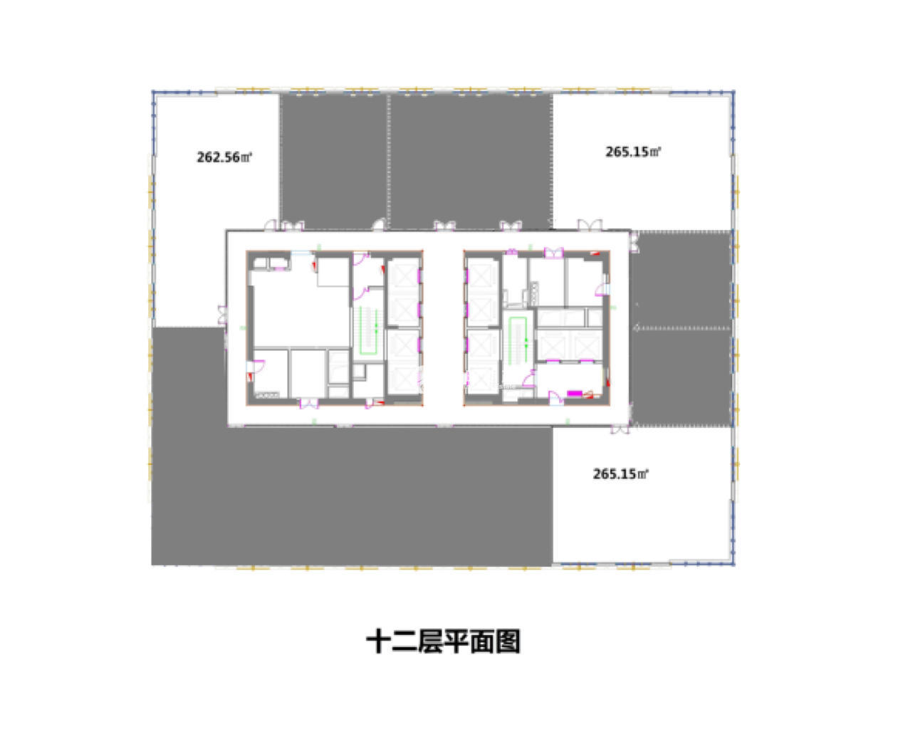 东外滩文通国际广场265平米写字楼出租