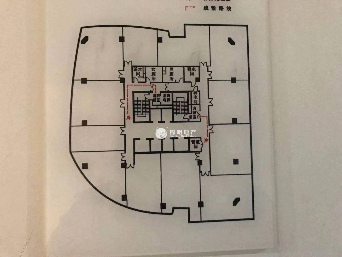 中山公园绿地商务大厦74平米写字楼出租