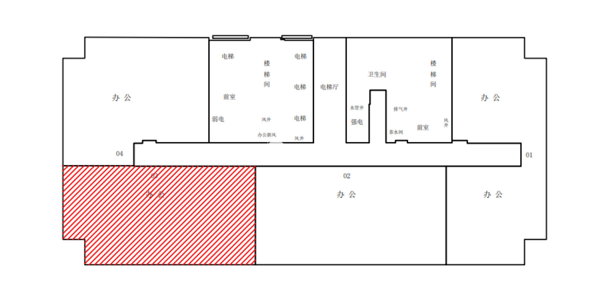 五角场保辉国际大厦300平米写字楼出租