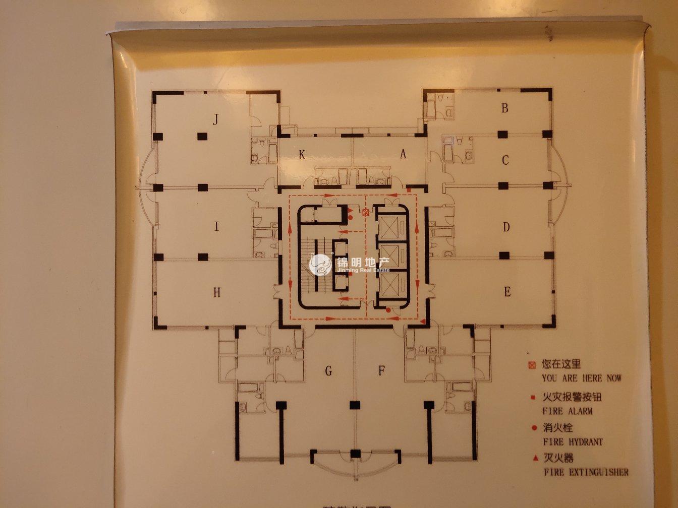 长寿路悦达国际大厦80平米写字楼出租