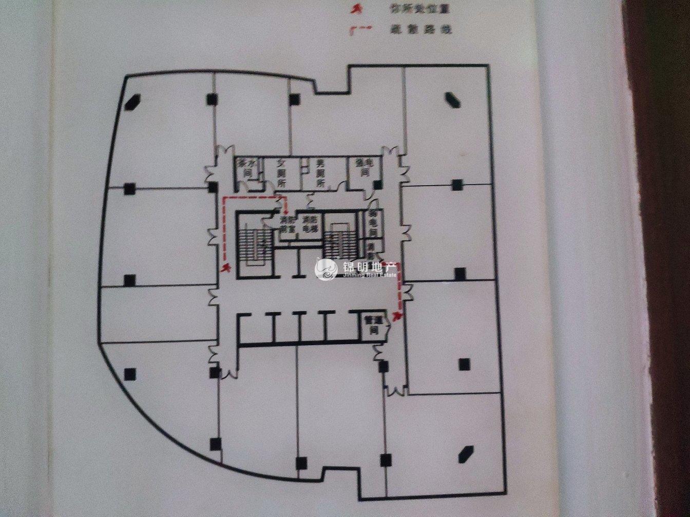 中山公园绿地商务大厦100平米写字楼出租