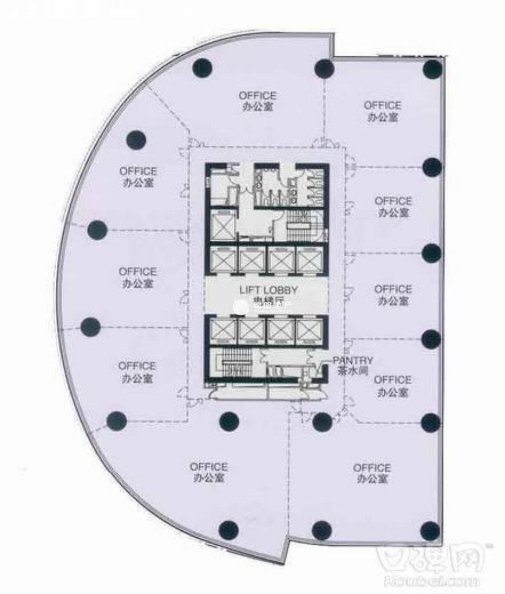 人民广场天安中心102平米写字楼出租