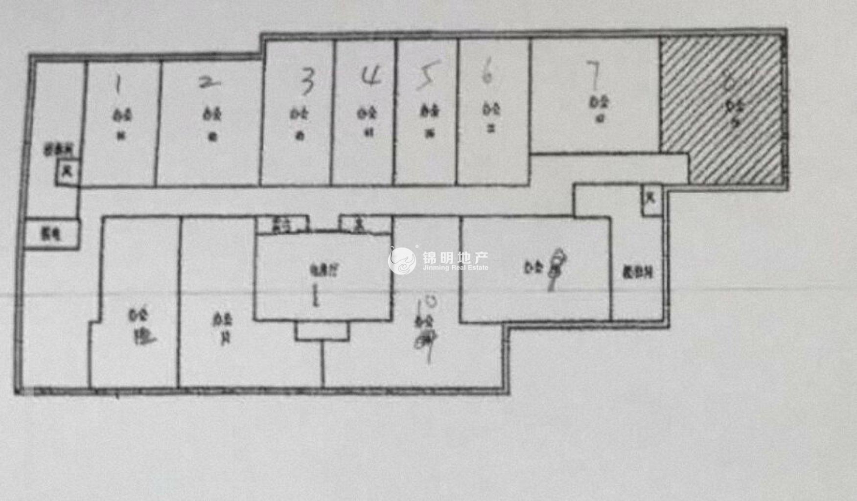 鲁迅公园嘉和国际大厦55平米写字楼出租