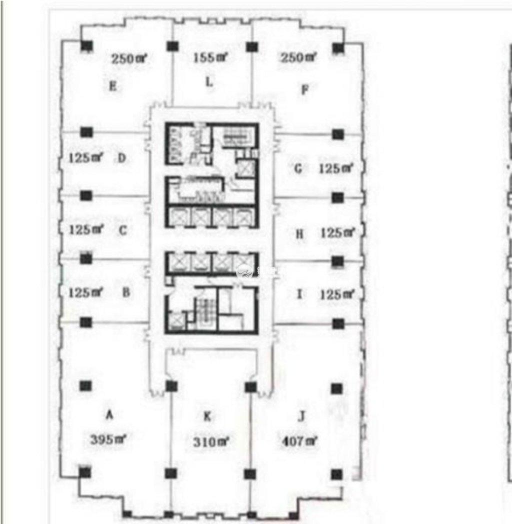 镇宁路华敏翰尊国际大厦310平米写字楼出租