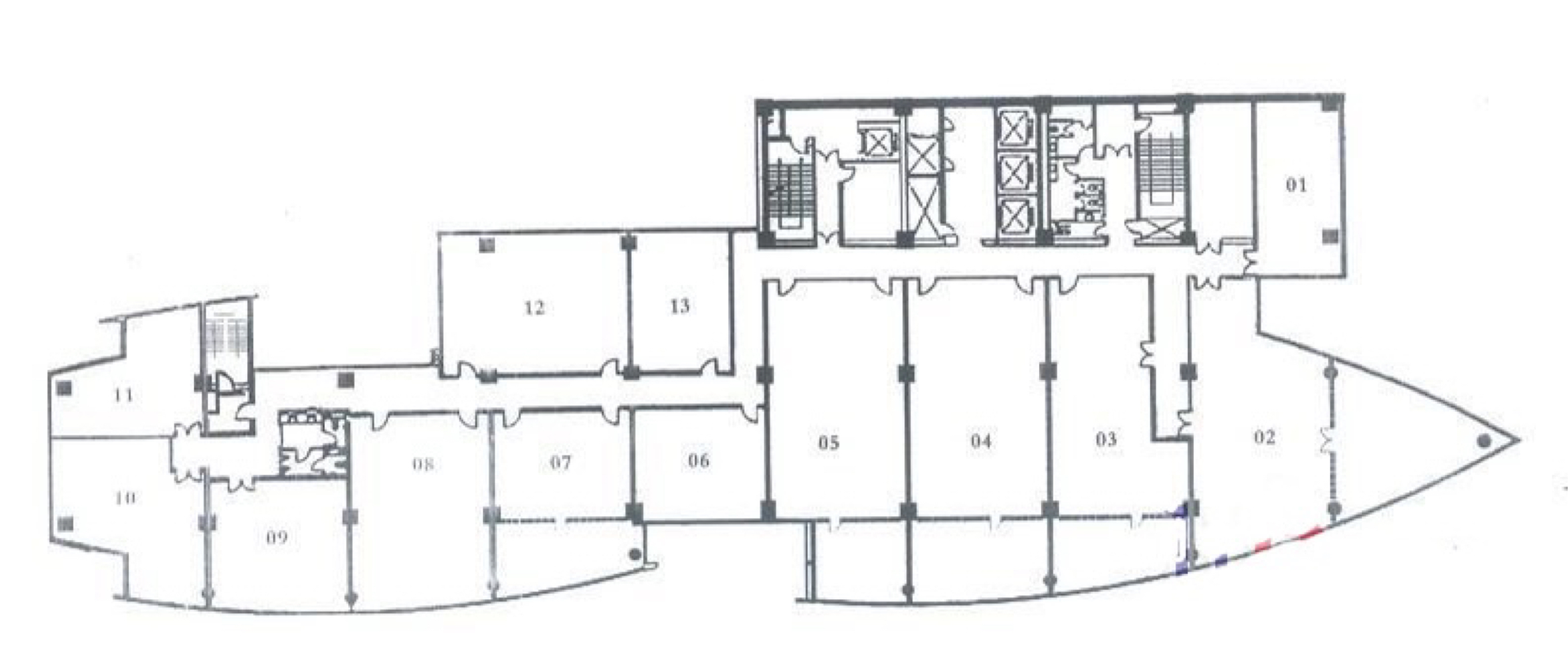 不夜城上海现代交通商务大厦157平米写字楼出租