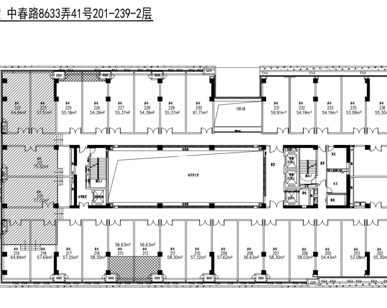 七宝万科七宝国际58平米写字楼出租
