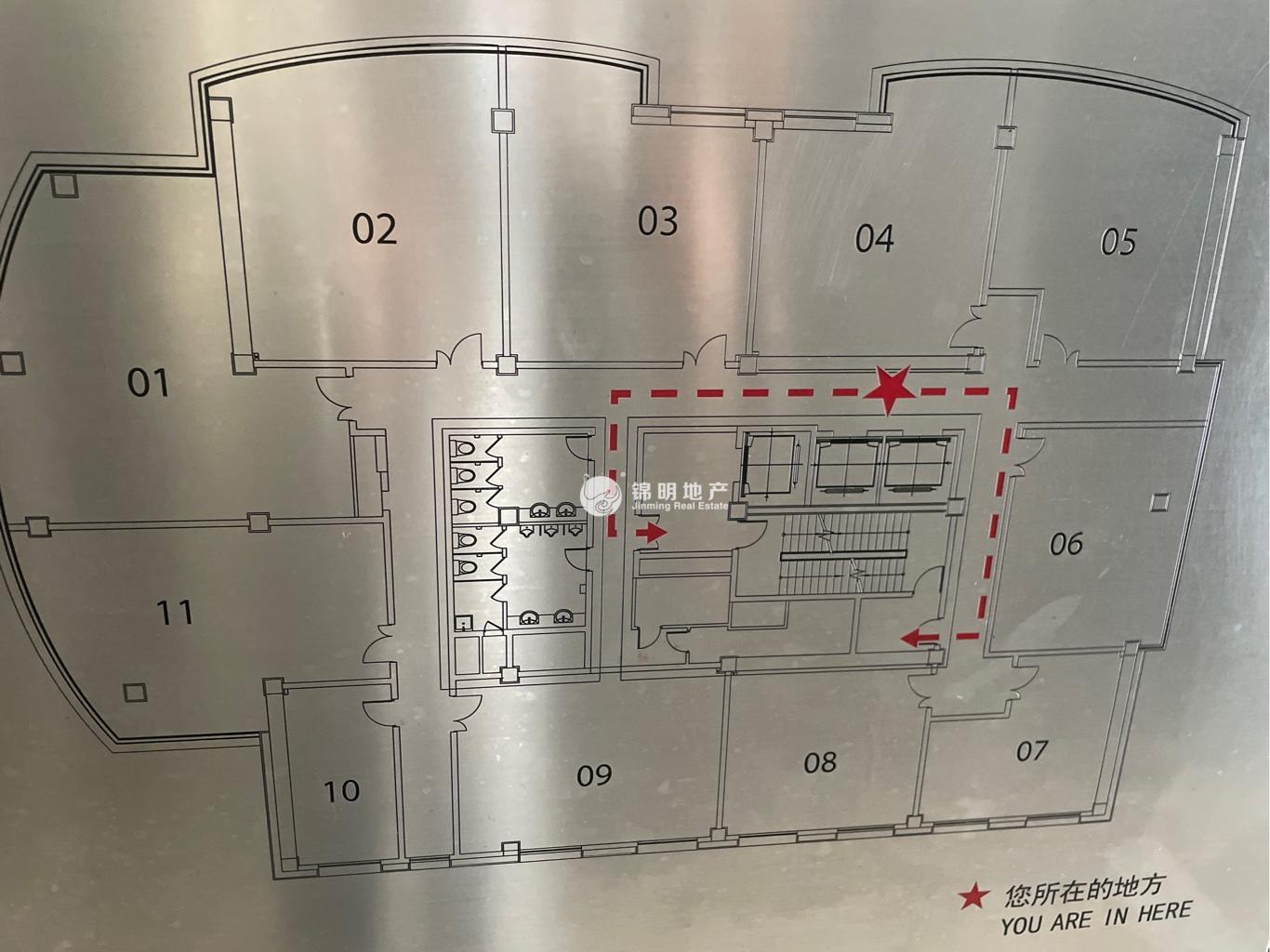 中山公园舜元企业发展大厦95平米写字楼出租