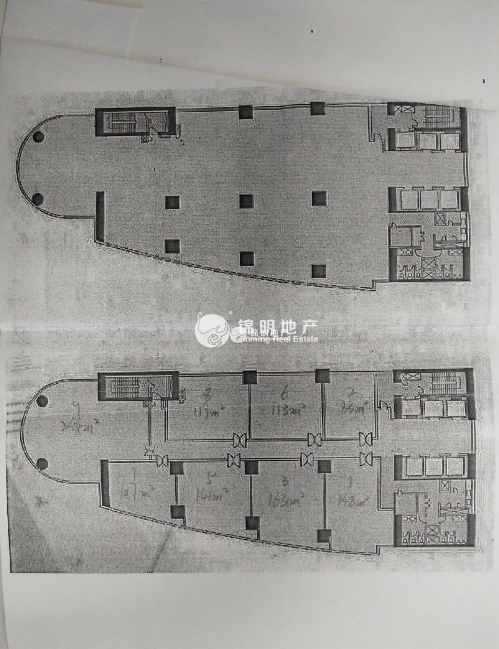 镇宁路太平洋企业中心163平米写字楼出租