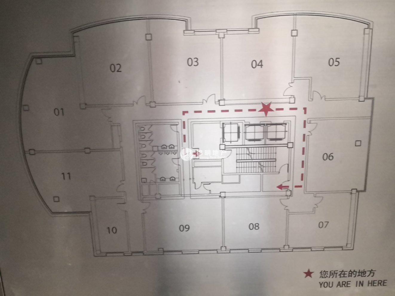 中山公园舜元企业发展大厦82平米写字楼出租