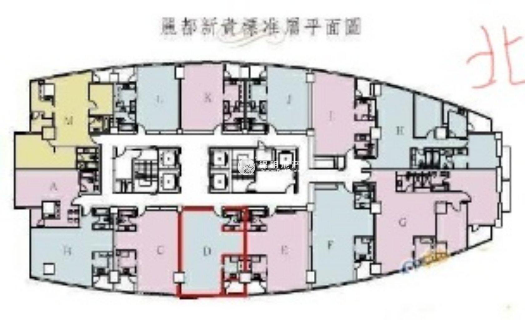 南京西路丽都新贵83平米写字楼出租