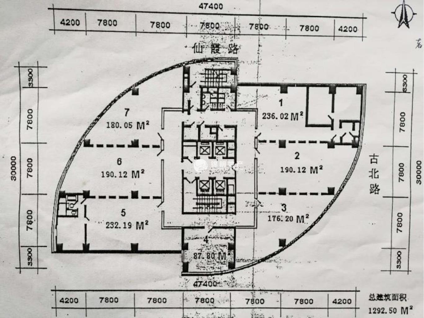 虹桥鑫达大厦180平米写字楼出租