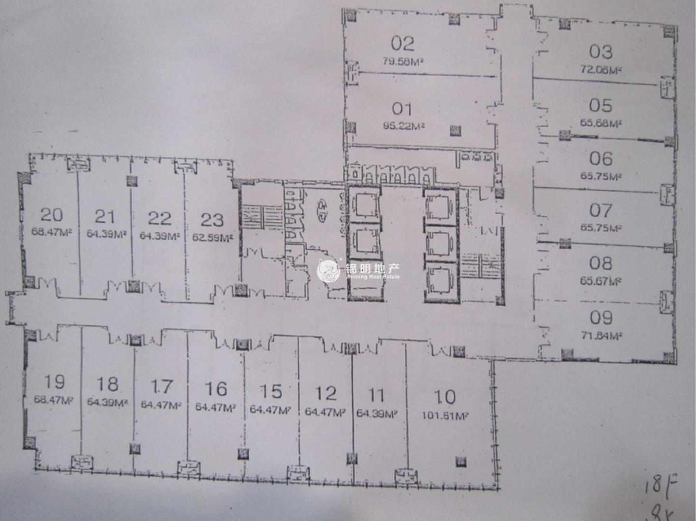 西藏北路金赢108创意广场62平米写字楼出租