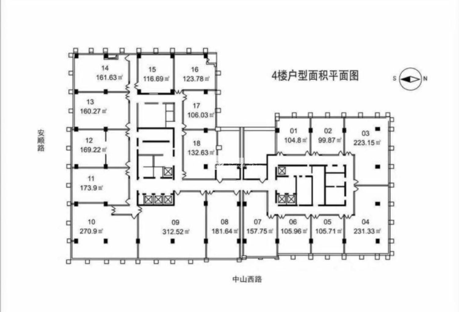 虹桥华闻国际大厦169平米写字楼出租