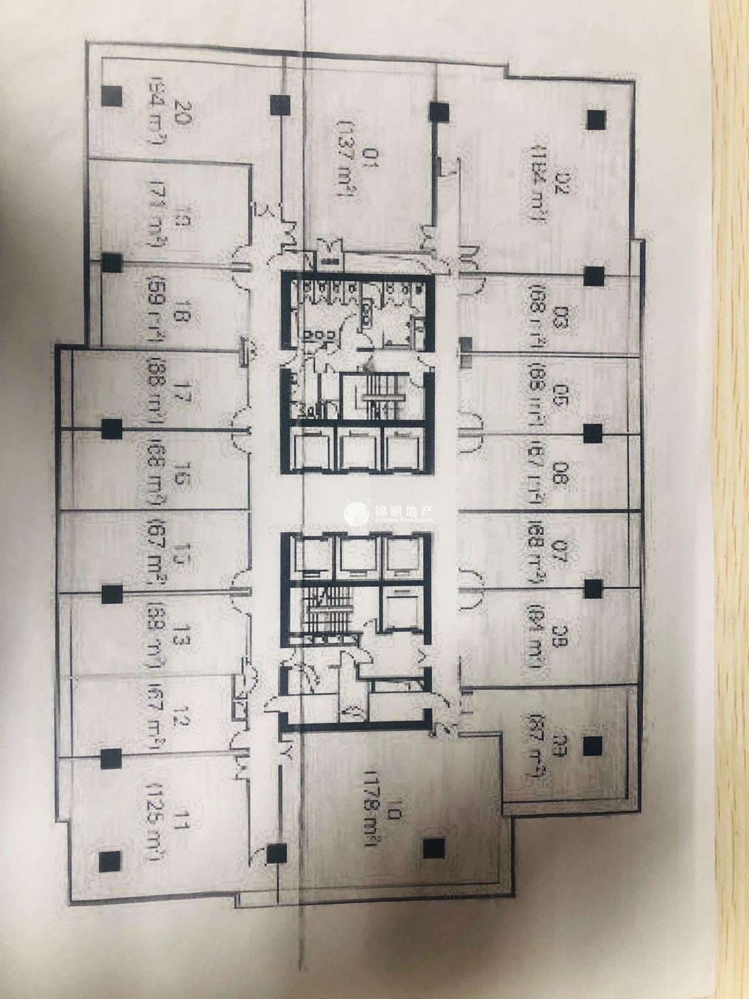 不夜城企业广场142平米写字楼出租