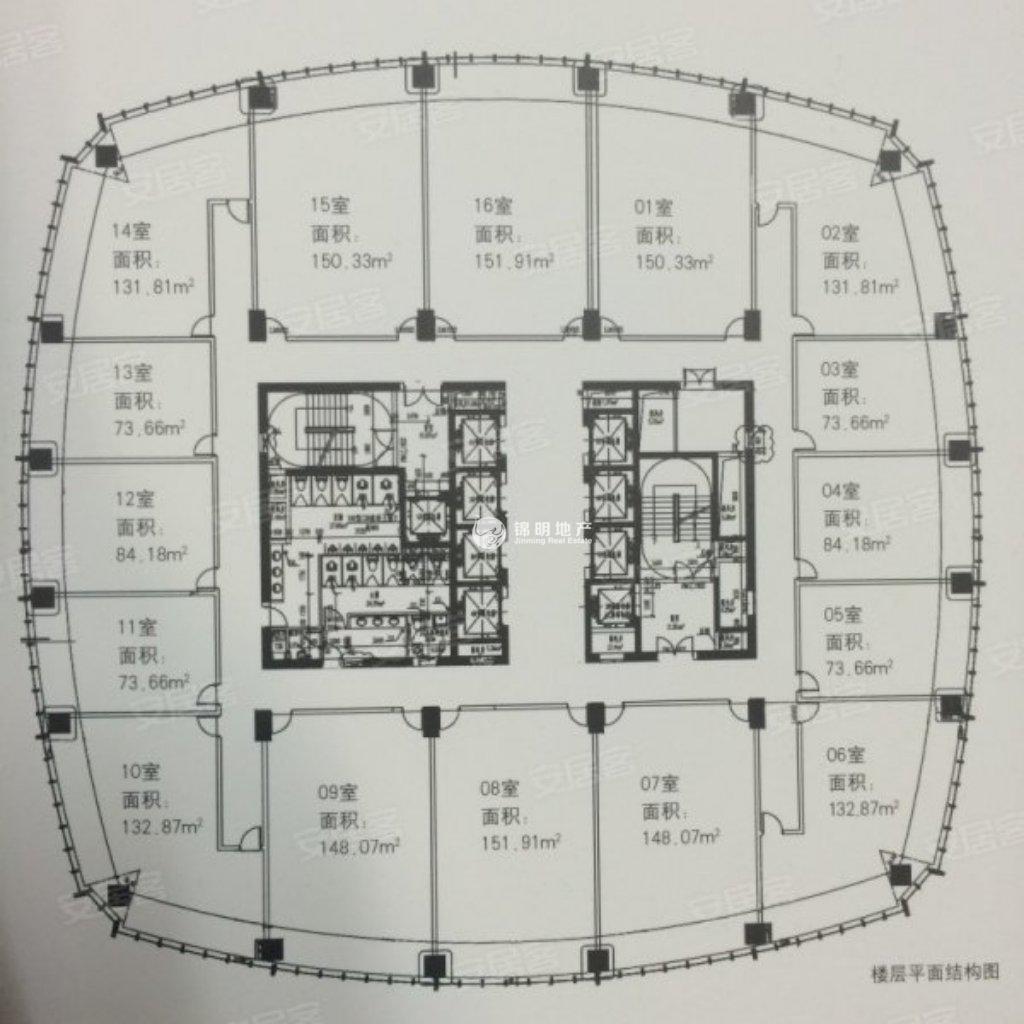 大宁和源中环企业广场84平米写字楼出租