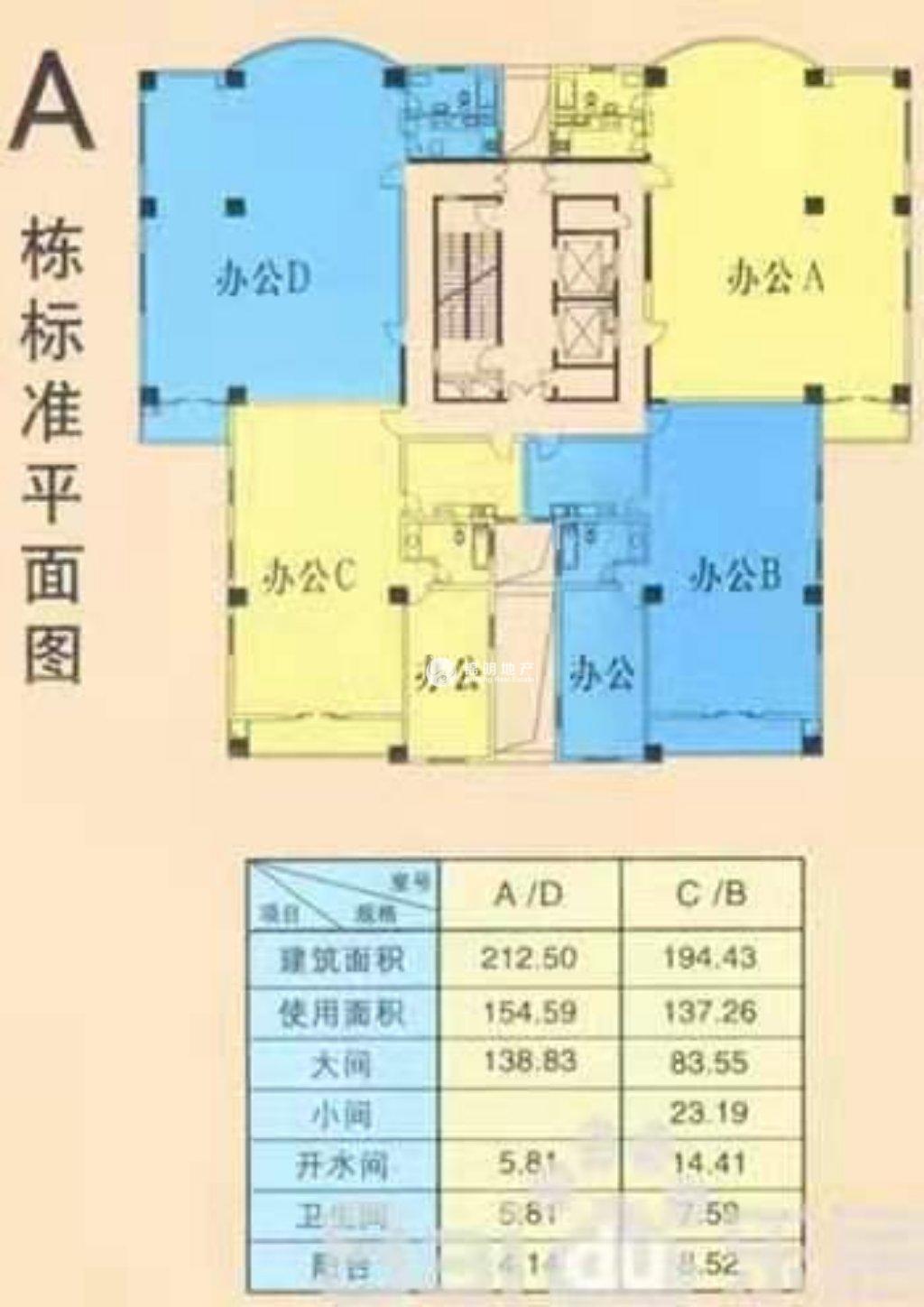 老西门永惠大厦213平米写字楼出租