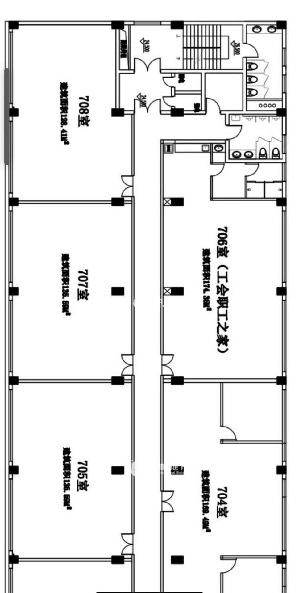 中山公园长宁路405弄500平米写字楼出租