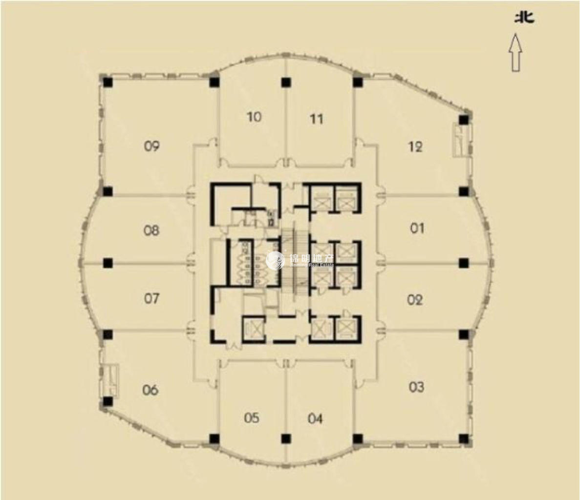 万体馆光启城137平米写字楼出租