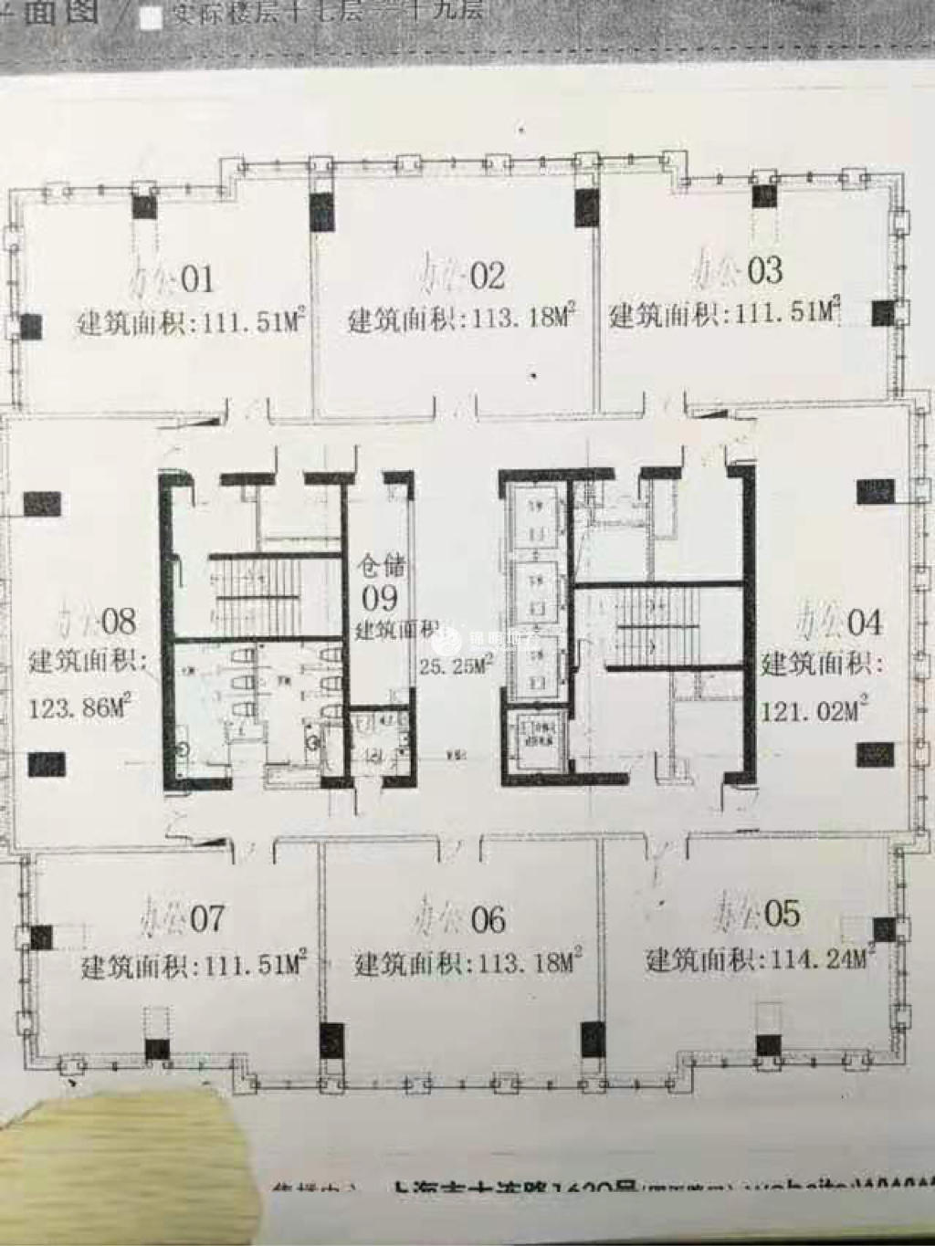 临平路骏丰国际财富广场322平米写字楼出租