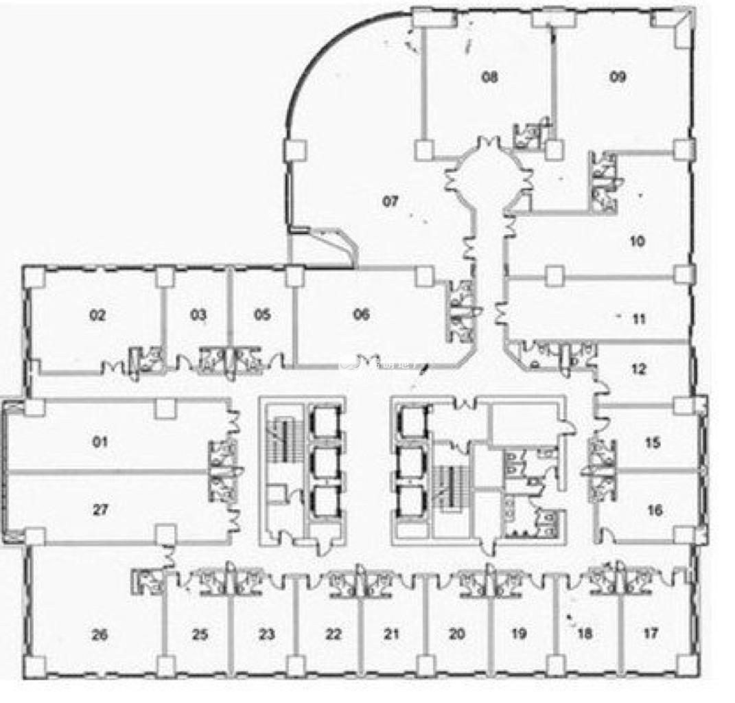 长寿路财富时代大厦126平米写字楼出租